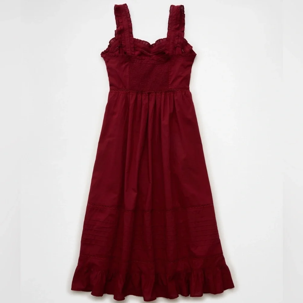 NWT American Eagle Catie Corset Midi Dress - Antique Rose - Picture 5 of 11